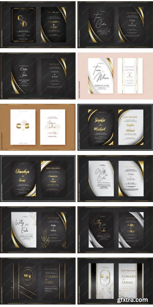 Romantic Wedding Invitation Template 63xAI