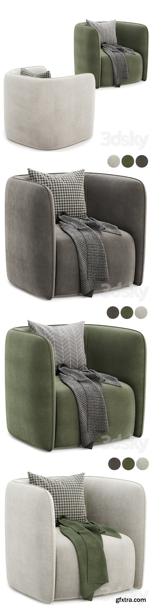 Fauteuil Coso armchair