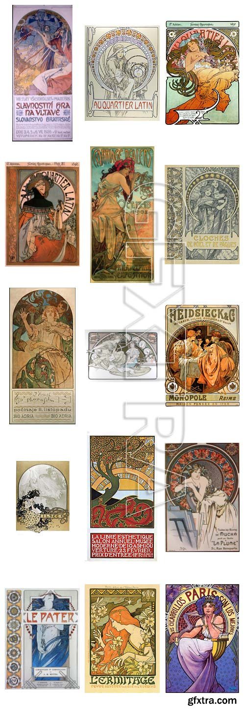 Alphonse Maria Mucha (1860-1939) Czech Painter 725xJPG UHQ ALL WORKS