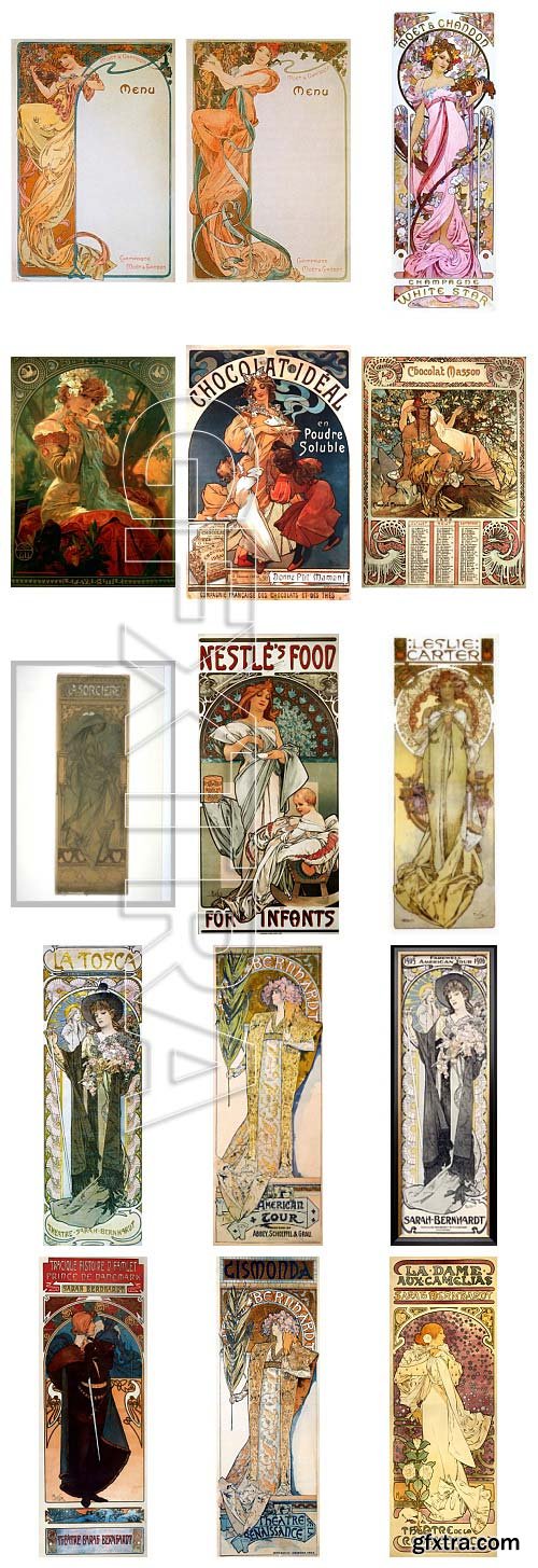 Alphonse Maria Mucha (1860-1939) Czech Painter 725xJPG UHQ ALL WORKS