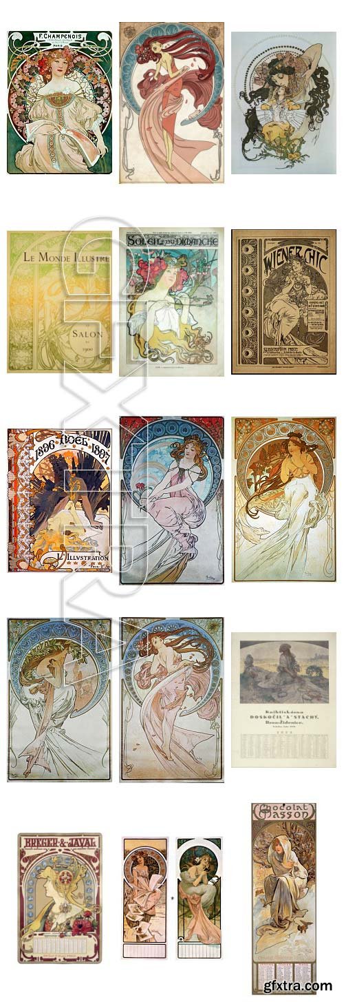 Alphonse Maria Mucha (1860-1939) Czech Painter 725xJPG UHQ ALL WORKS