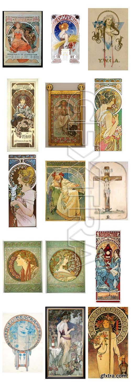 Alphonse Maria Mucha (1860-1939) Czech Painter 725xJPG UHQ ALL WORKS