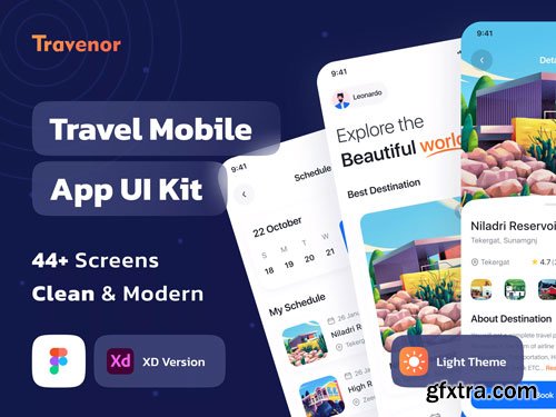 UIHut - Travel App UI Kit - Travenor - 20224