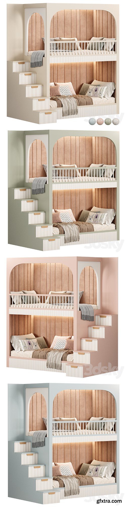 Children bunk bed Kids room