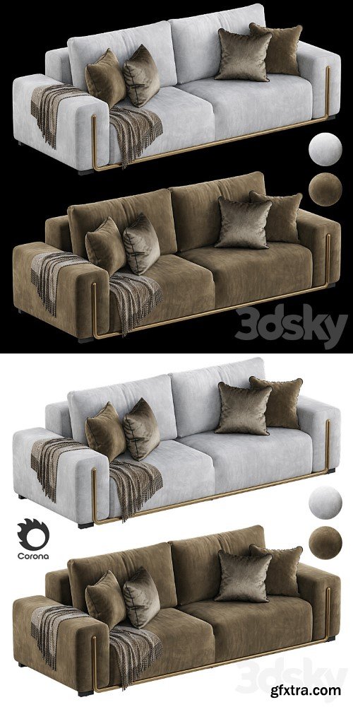 modern gray sofa