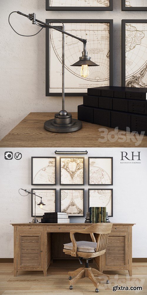 Restoration hardware cabinet decor set_vol2