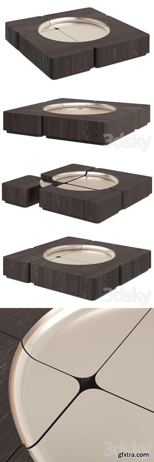 Bas Relief Coffee Table by A&B Living