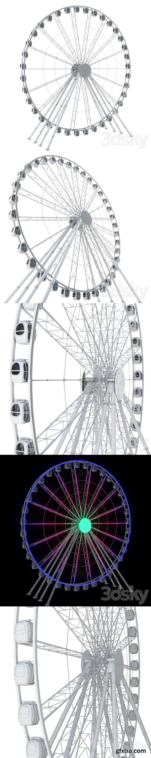 Ferris wheel 55 meters