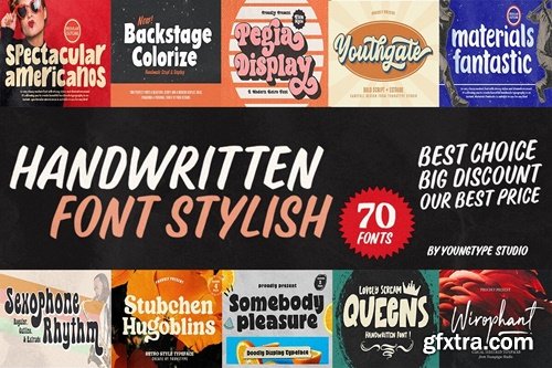 Handwritten Stylish Font Bundle