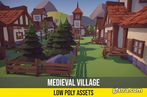 Asset Store &ndash; Low Poly Fantasy Medieval Village - v1.42