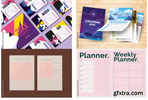 Calendars & Planners Collection 1 100xAI