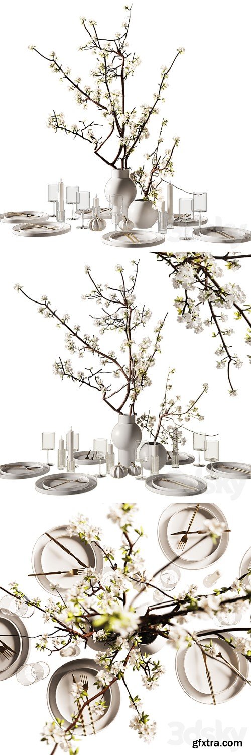 table setting modern style