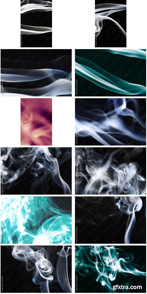 Abstract Smoke On Black Background 48xJPG