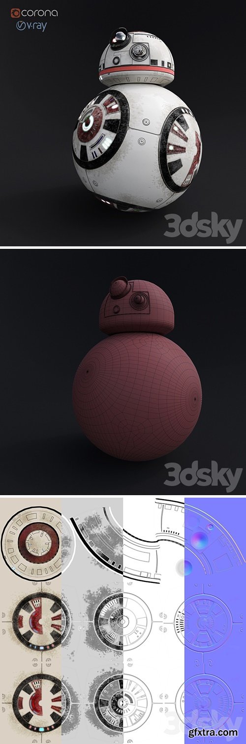 BB8 (BB9) _LowPoly_GameReady