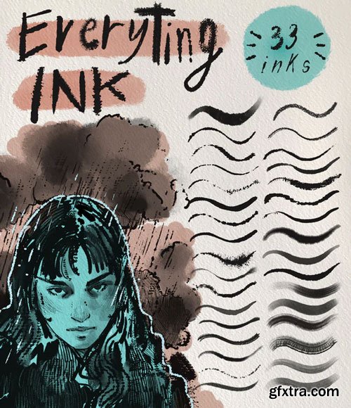 Hey giudi - Everything Ink - brush set for Procreate