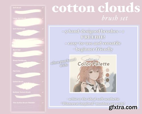 Cotton Clouds Soft Brush Set