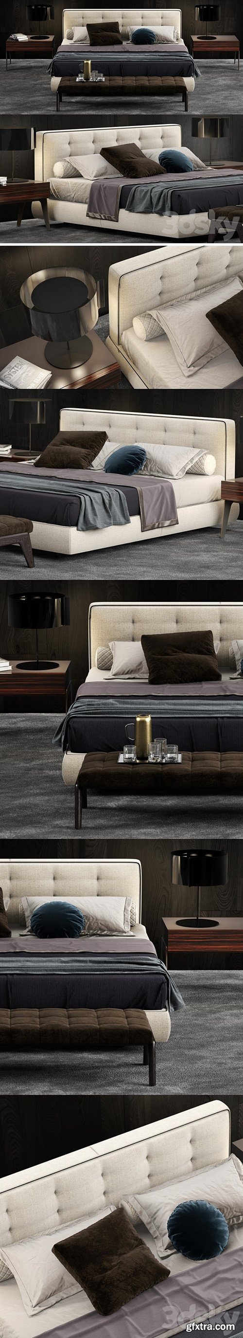 Minotti Bedford Cover Bed