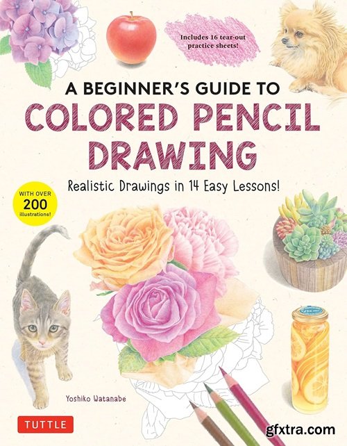 A Beginner's Guide to Colored Pencil Drawing: Realistic Drawings in 14 Easy Lessons! (With Over 200 illustrations)