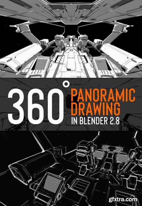 Jama Jurabaev - 360 panoramic drawing in Blender