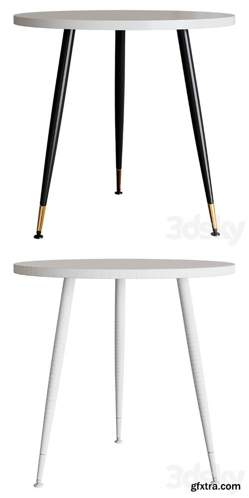 Messi dining table pure white