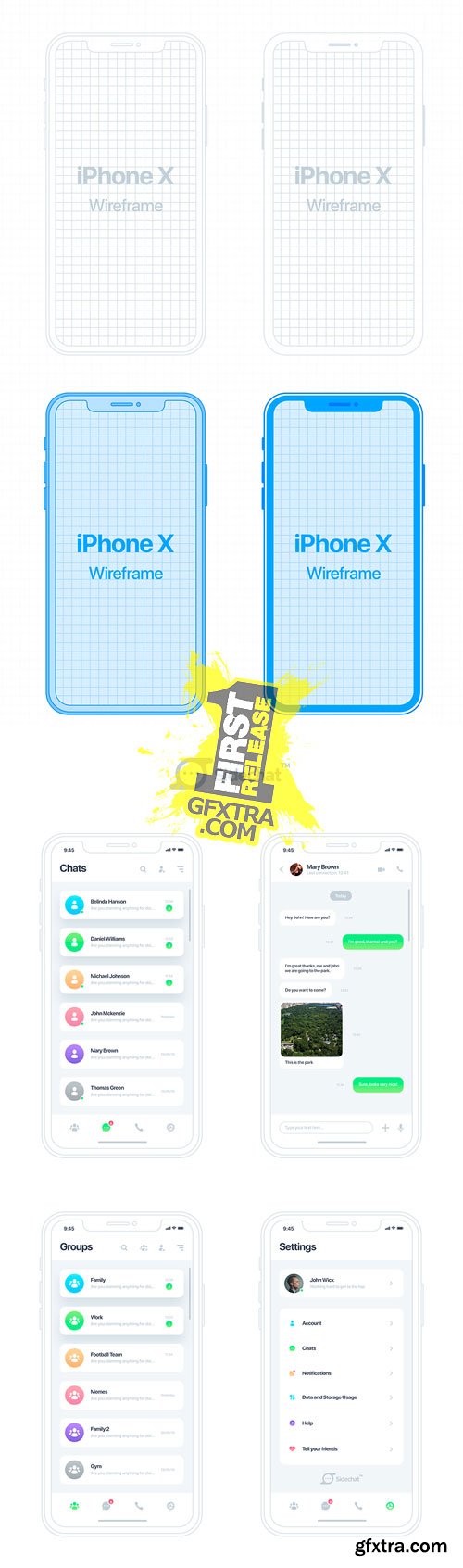 AsyLab - iPhone X Wireframe