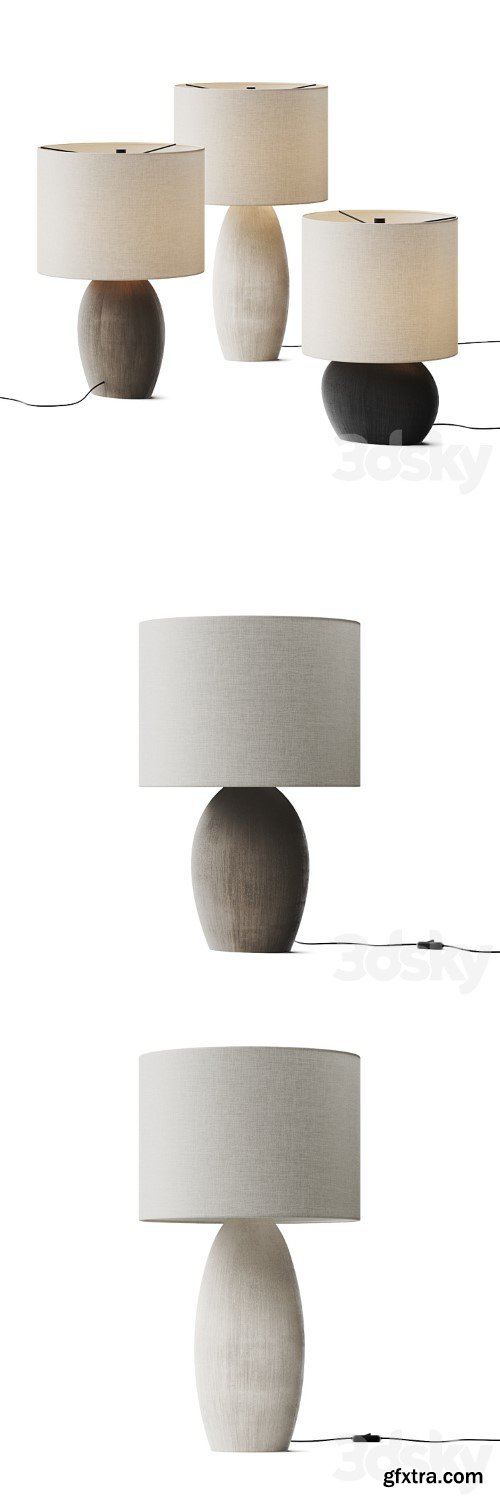 Crate & Barrel Alura Ceramic Table Lamp