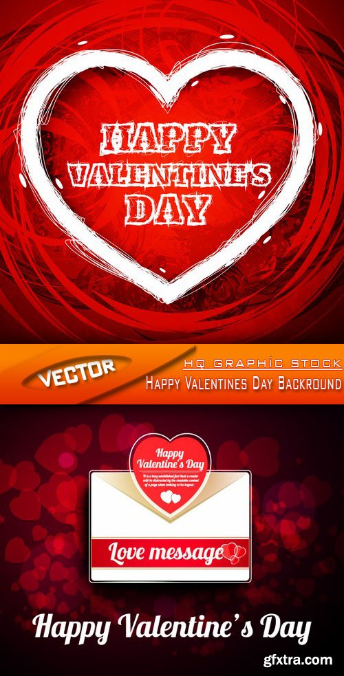 Stock Vector - Happy Valentines Day Backround