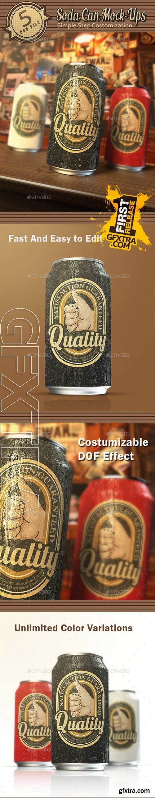 GraphicRiver - Soda Can Mock-Ups 10406786