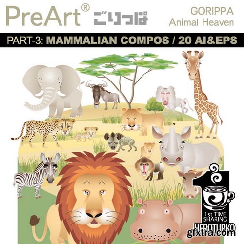 PreArt Vol01 Animal Heaven Gorippa Manten 170xEPS