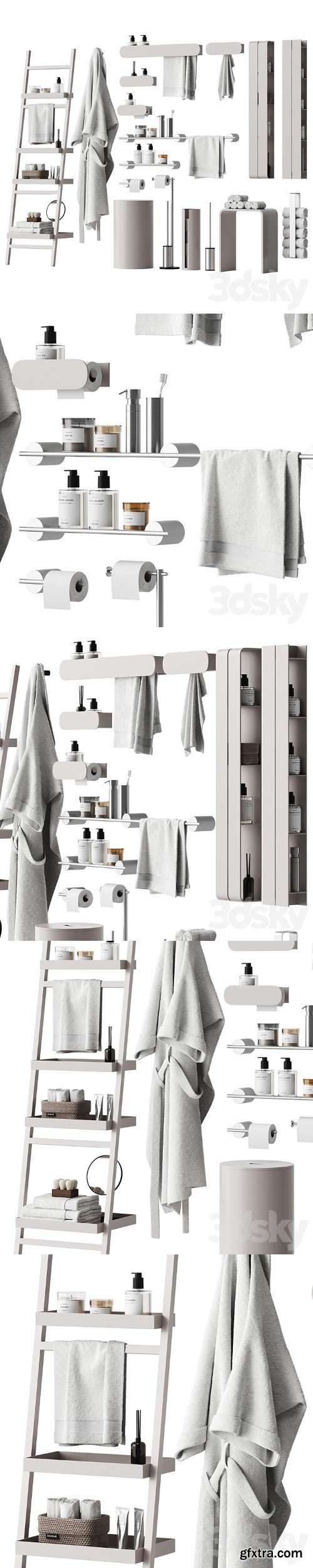 Set of bathroom accessories and decor 3