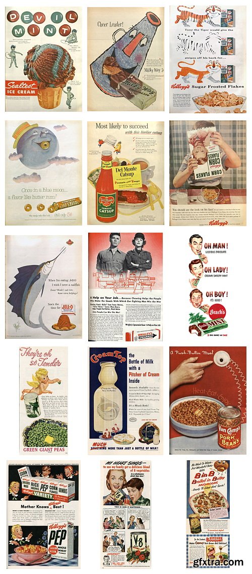 100 Retro Magazine Ad Posters HQ