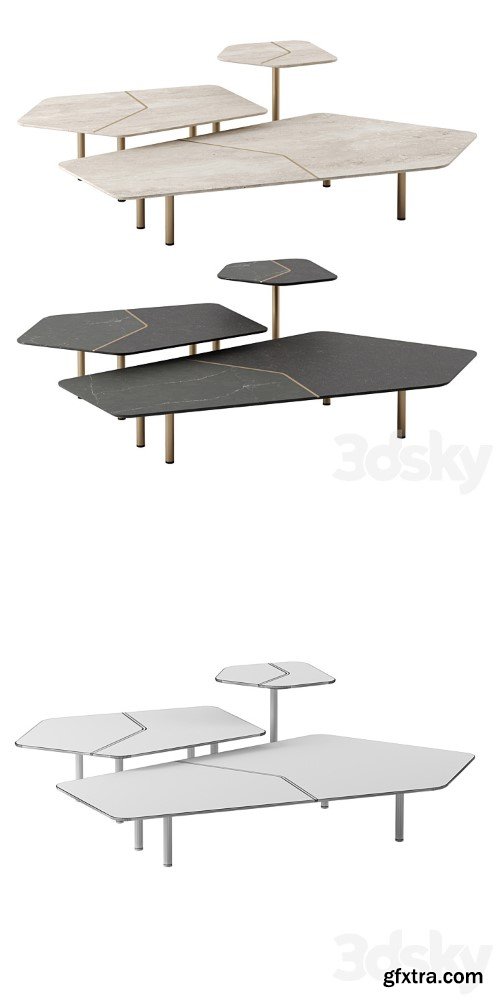 Brink coffee tables by Minotti