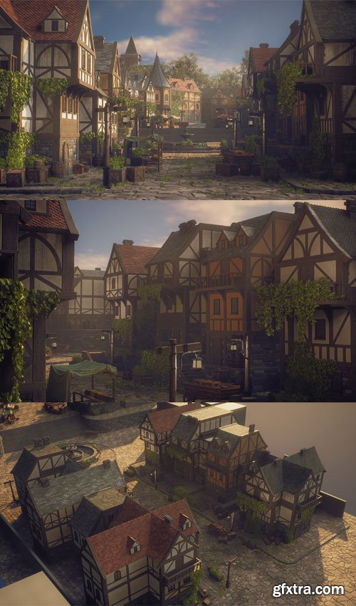 ArtStation - Creating a Medieval Town Environment &ndash; Using UE5 &amp; Blender