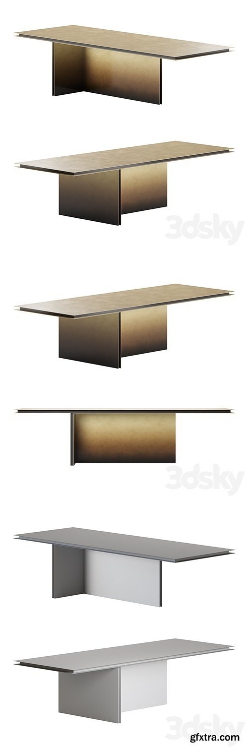 Folio dining table by De Castelli