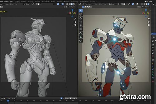 Coloso - 3D Anime Style Mecha Production in OctaneRender for Blender