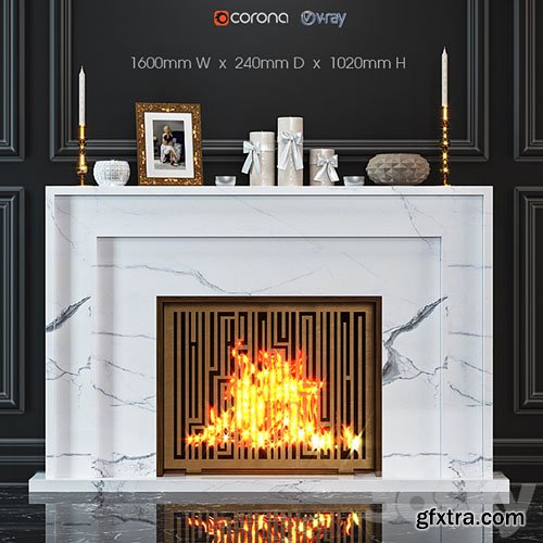 Fireplace marble