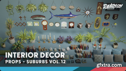 Suburbs VOL.12 - Interior Decor (Nanite and Low Poly)