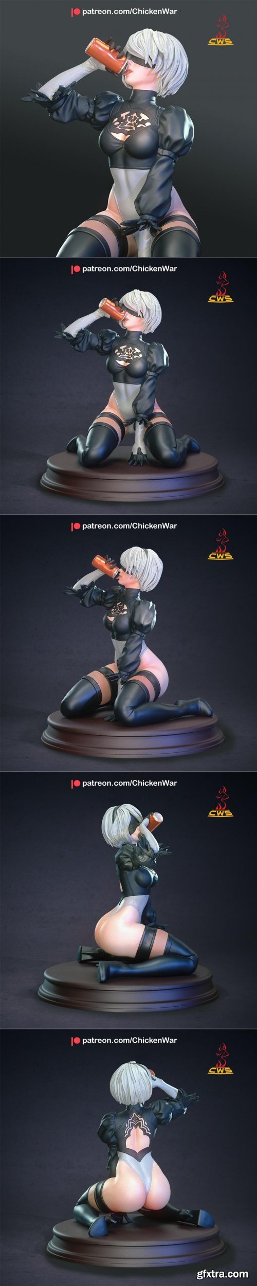 CW Studio – 2B Automata – 3D Print Model STL