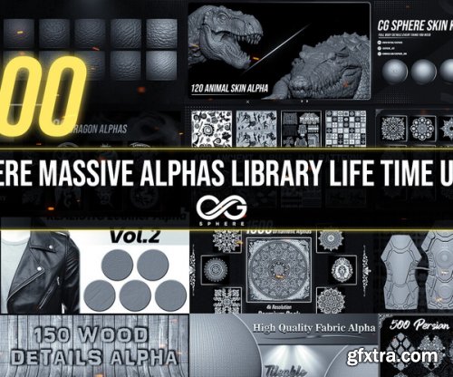 ArtStation - 8250 Alpha And Brushes For Zbrush - CGSphere Mega Bundle