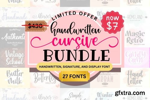 Cursive Handwritten Bundle