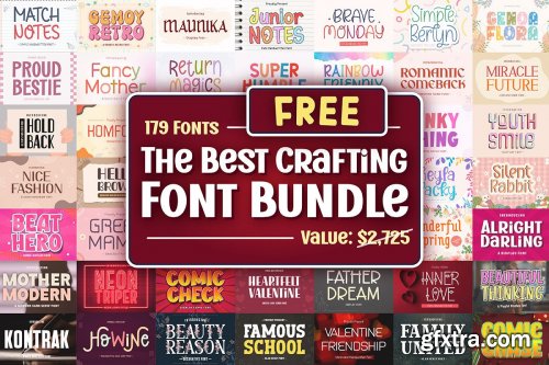 The Best Crafting Font Bundle