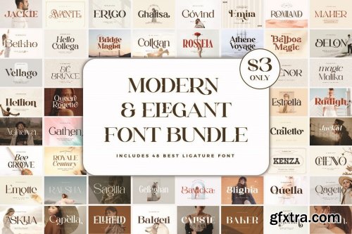 Modern & Elegant Font Bundle