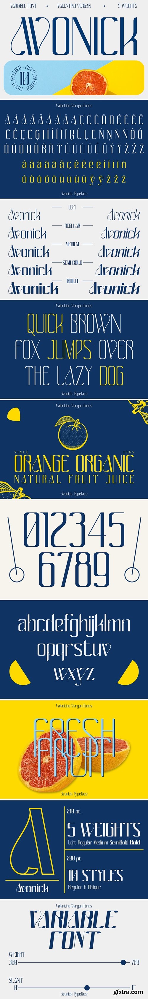 CM - Avonick - Variable Font Family 13410866