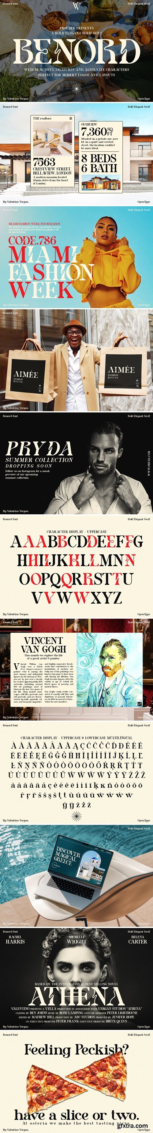 CM - Benord - Bold Elegant Serif 91889731