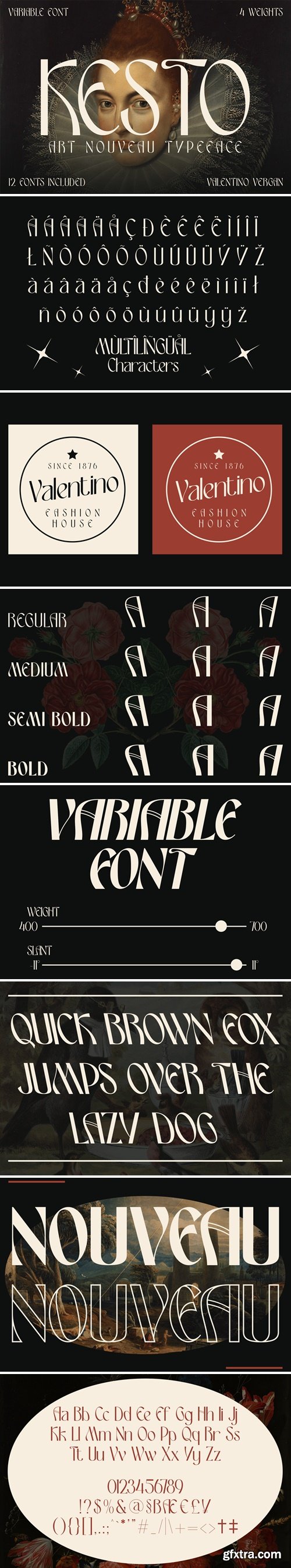 CM - Kesto - Variable Nouveau Font Family 17678770