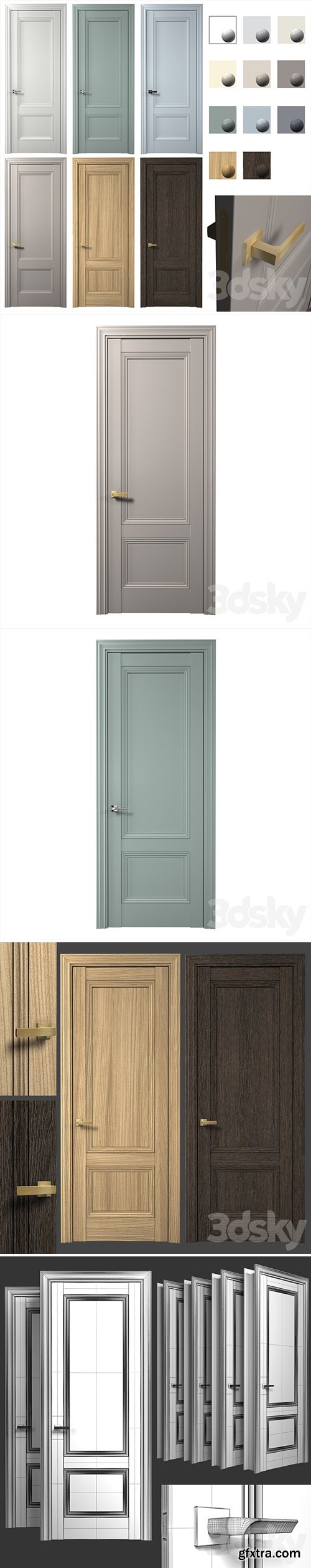 Interior doors AurumDoors, Cobalt 32 Height 2300 mm