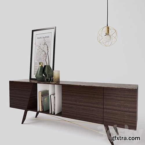 Longplay Sideboard &amp; Decorative Set