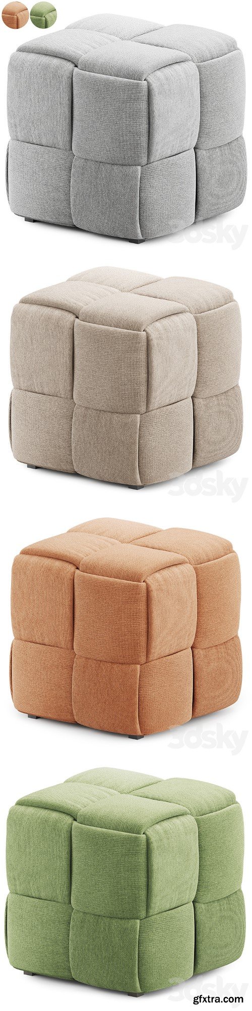 Pouf CLAUM from Divan ru | Pouf CLAUM