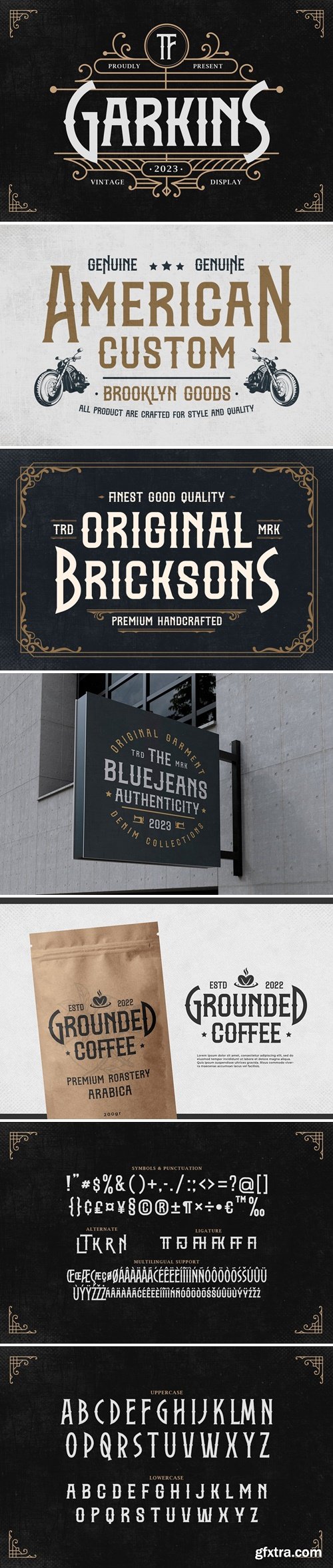 Garkins - Vintage Font Pack