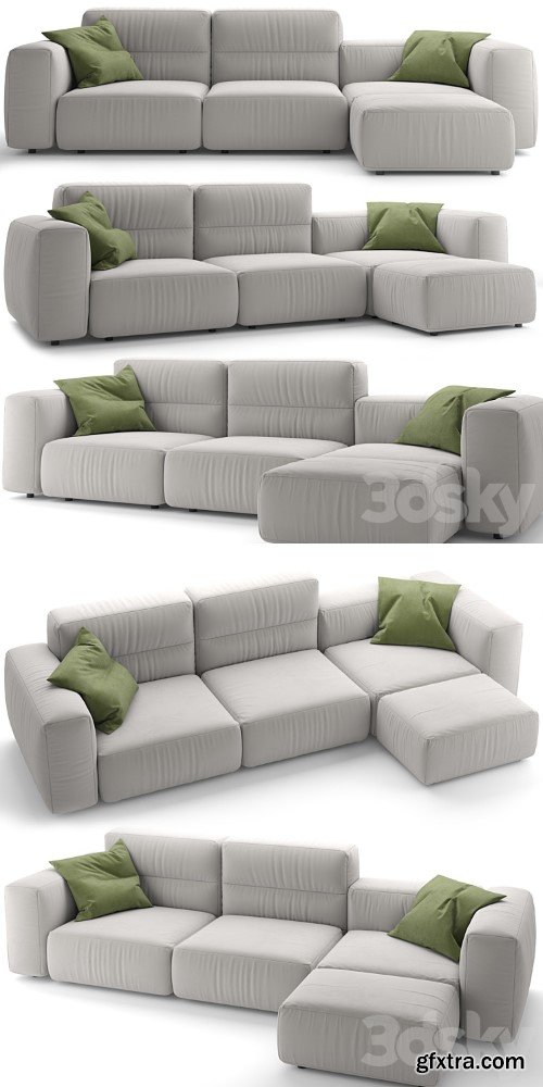 Marenelli Home Manhattan Piping Sofa